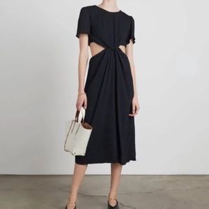 WHO What Wear Collection Drew Cutout Twist Midi Dress Size XL